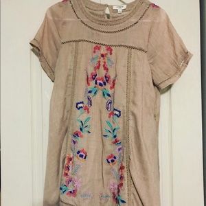 Embroidered boutique dress
